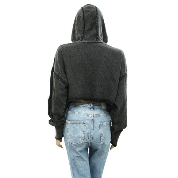 Free People Fp Movement Body Language Hoodie Jacket Top Oversized XS New - Picture 11 of 12